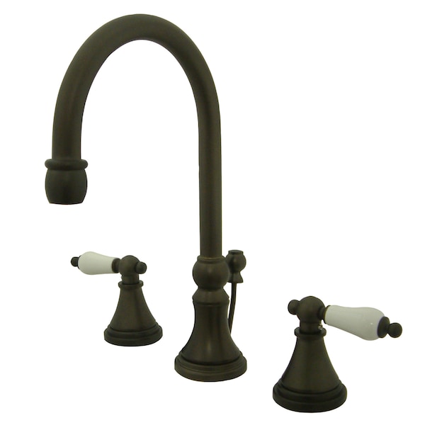 8" Widespread Bathroom Faucet, Oil Rubbed Bronze